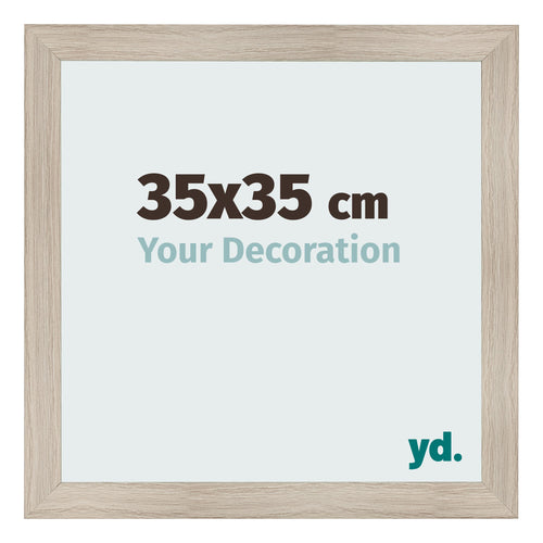 Photo Frame 35x35cm Oak Rustic MDF Pisa Front Size | Yourdecoration.co.uk