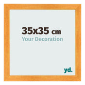 Photo Frame 35x35cm Orange MDF Pisa Front Size | Yourdecoration.co.uk