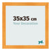 Photo Frame 35x35cm Orange MDF Pisa Front Size | Yourdecoration.co.uk