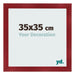 Photo Frame 35x35cm Wine Red Swept MDF Pisa Front Size | Yourdecoration.co.uk