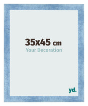 Photo Frame 35x45cm Clear Blue Swept MDF Pisa Front Size | Yourdecoration.co.uk