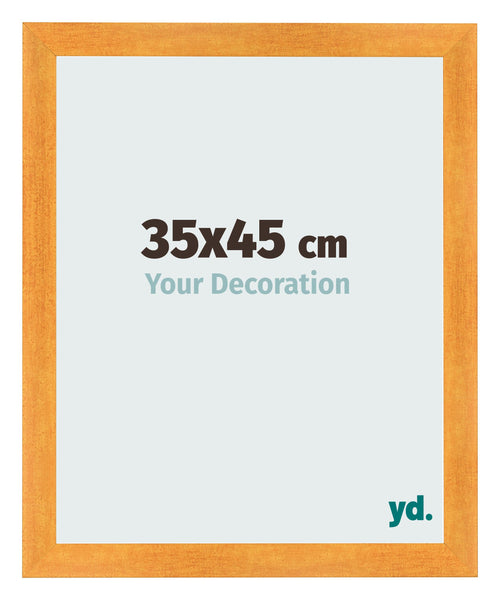 Photo Frame 35x45cm Orange MDF Pisa Front Size | Yourdecoration.co.uk