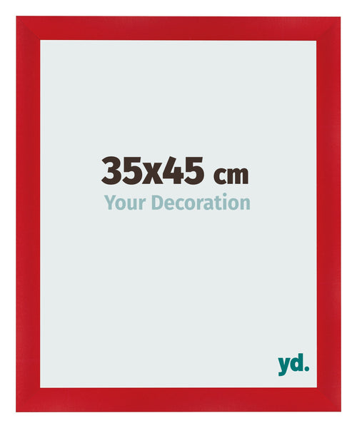Photo Frame 35x45cm Red MDF Pisa Front Size | Yourdecoration.co.uk