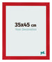 Photo Frame 35x45cm Red MDF Pisa Front Size | Yourdecoration.co.uk