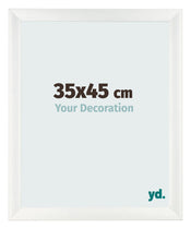 Photo Frame 35x45cm White Vintage MDF Pisa Front Size | Yourdecoration.co.uk