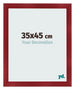 Photo Frame 35x45cm Wine Red Swept MDF Pisa Front Size | Yourdecoration.co.uk