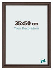 Photo Frame 35x50cm Oak Dark MDF Lazio Front Size | Yourdecoration.co.uk