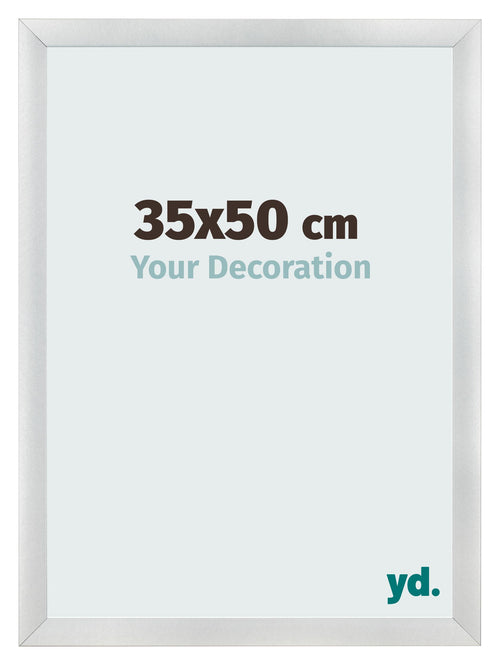 Photo Frame 35x50cm Silver Black Swept MDF Pisa Front Size | Yourdecoration.co.uk