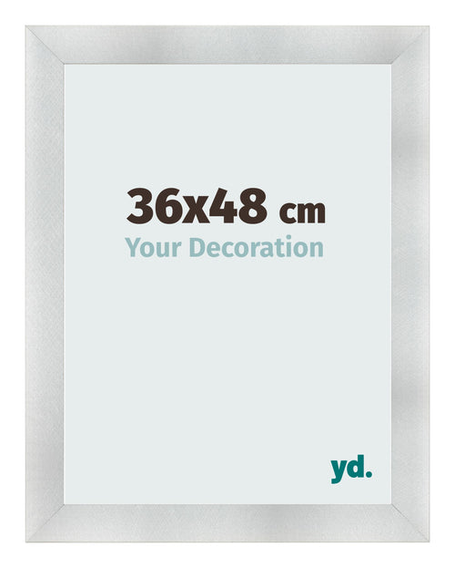 Photo Frame 36x48cm Aluminum Brushed MDF Pisa Front Size | Yourdecoration.co.uk
