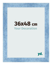 Photo Frame 36x48cm Clear Blue Swept MDF Pisa Front Size | Yourdecoration.co.uk