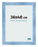 Photo Frame 36x48cm Clear Blue Swept MDF Pisa Front Size | Yourdecoration.co.uk