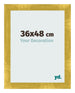 Photo Frame 36x48cm Gold Vintage MDF Pisa Front Size | Yourdecoration.co.uk