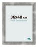 Photo Frame 36x48cm Metal Vintage MDF Pisa Front Size | Yourdecoration.co.uk