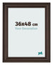 Photo Frame 36x48cm Oak Dark MDF Lazio Front Size | Yourdecoration.co.uk