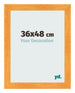 Photo Frame 36x48cm Orange MDF Pisa Front Size | Yourdecoration.co.uk