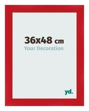 Photo Frame 36x48cm Red MDF Pisa Front Size | Yourdecoration.co.uk