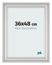 Photo Frame 36x48cm Silver Matte MDF Lazio Front Size | Yourdecoration.co.uk