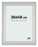 Photo Frame 36x48cm Silver Matte MDF Lazio Front Size | Yourdecoration.co.uk