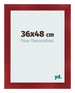 Photo Frame 36x48cm Wine Red Swept MDF Pisa Front Size | Yourdecoration.co.uk