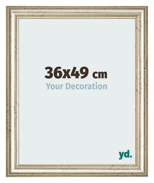 Photo Frame 36x49cm Metallic Gloss MDF Lazio Front Size | Yourdecoration.co.uk