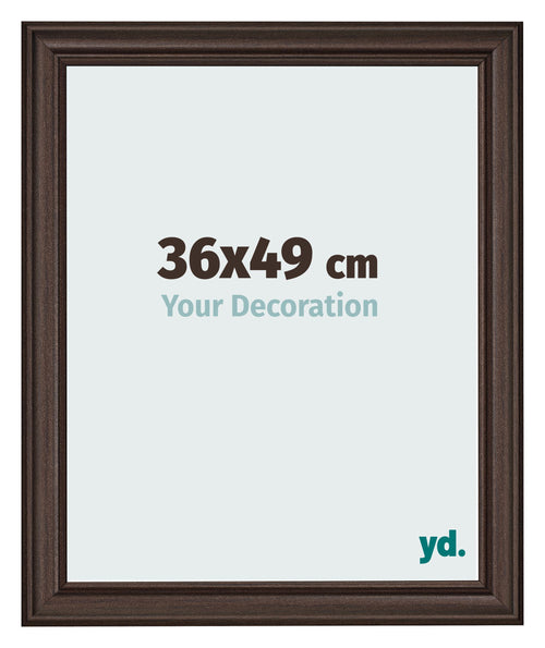 Photo Frame 36x49cm Oak Dark MDF Lazio Front Size | Yourdecoration.co.uk