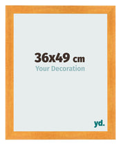Photo Frame 36x49cm Orange MDF Pisa Front Size | Yourdecoration.co.uk