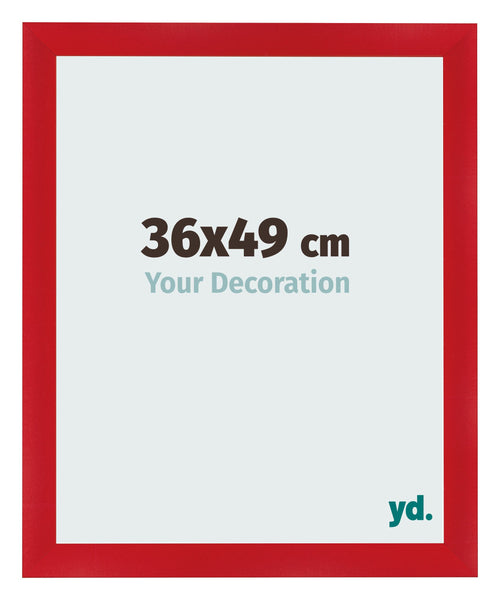 Photo Frame 36x49cm Red MDF Pisa Front Size | Yourdecoration.co.uk