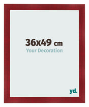 Photo Frame 36x49cm Wine Red Swept MDF Pisa Front Size | Yourdecoration.co.uk