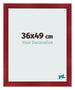 Photo Frame 36x49cm Wine Red Swept MDF Pisa Front Size | Yourdecoration.co.uk