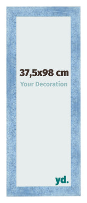 Photo Frame 37 5x98cm Clear Blue Swept MDF Pisa Front Size | Yourdecoration.co.uk