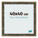 Photo Frame 40x40cm Blue Gold Melange MDF Pisa Front Size | Yourdecoration.co.uk