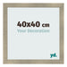 Photo Frame 40x40cm Gold Vintage MDF Pisa Front Size | Yourdecoration.co.uk