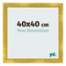Photo Frame 40x40cm Gold Vintage MDF Pisa Front Size | Yourdecoration.co.uk