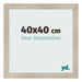Photo Frame 40x40cm Oak Rustic MDF Pisa Front Size | Yourdecoration.co.uk