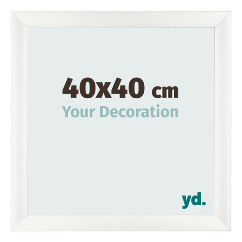 Photo Frame 40x40cm White Vintage MDF Pisa Front Size | Yourdecoration.co.uk