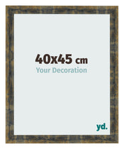 Photo Frame 40x45cm Blue Gold Melange MDF Pisa Front Size | Yourdecoration.co.uk