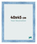Photo Frame 40x45cm Clear Blue Swept MDF Pisa Front Size | Yourdecoration.co.uk