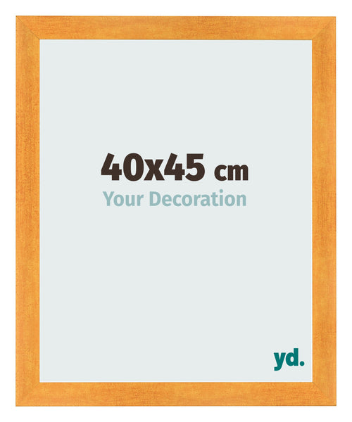 Photo Frame 40x45cm Orange MDF Pisa Front Size | Yourdecoration.co.uk