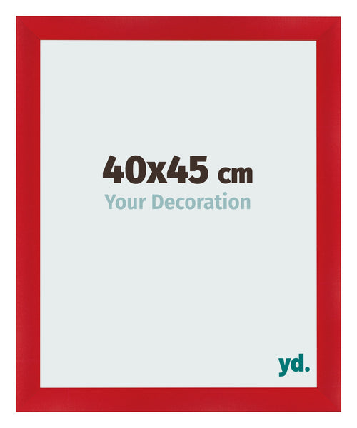 Photo Frame 40x45cm Red MDF Pisa Front Size | Yourdecoration.co.uk