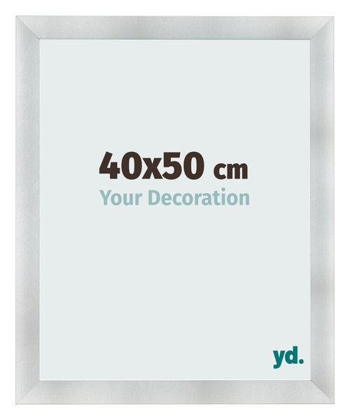 Photo Frame 40x50cm Aluminum Brushed MDF Pisa Front Size | Yourdecoration.co.uk