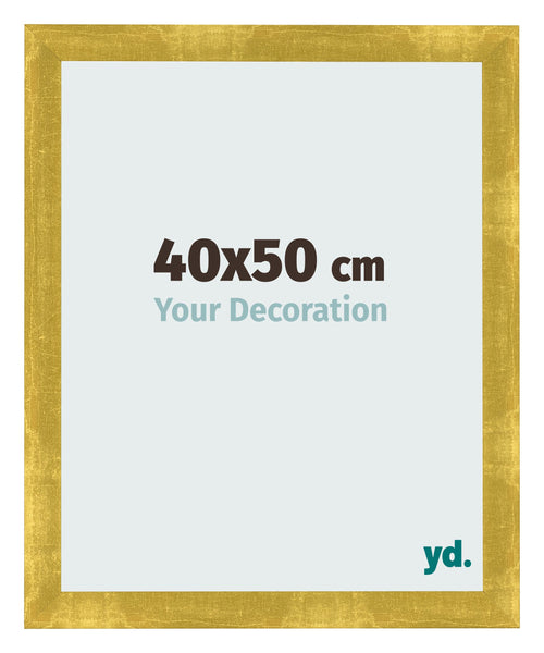 Photo Frame 40x50cm Gold Vintage MDF Pisa Front Size | Yourdecoration.co.uk