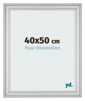 Photo Frame 40x50cm Silver Matte MDF Lazio Front Size | Yourdecoration.co.uk