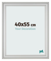 Photo Frame 40x55cm Silver Matte MDF Lazio Front Size | Yourdecoration.co.uk