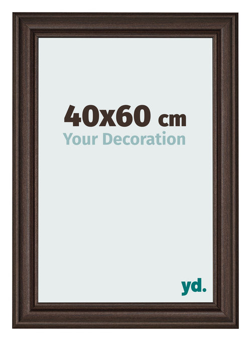 Photo Frame 40x60cm Oak Dark MDF Lazio Front Size | Yourdecoration.co.uk