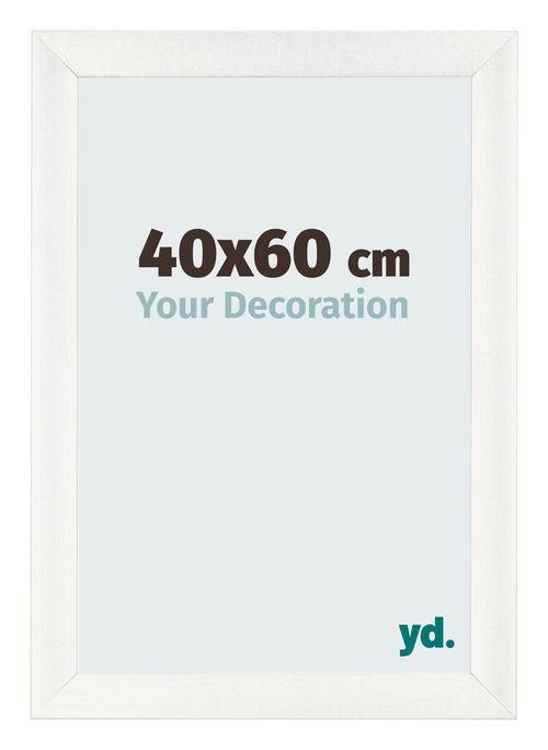 Photo Frame 40x60cm White Vintage MDF Pisa Front Size | Yourdecoration.co.uk