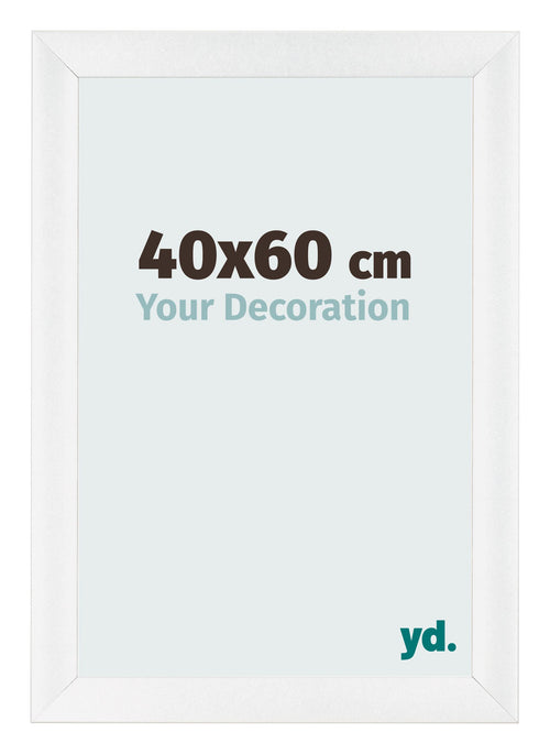 Photo Frame 40x60cm White Vintage MDF Pisa Front Size | Yourdecoration.co.uk