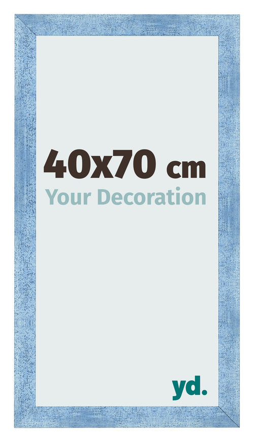 Photo Frame 40x70cm Clear Blue Swept MDF Pisa Front Size | Yourdecoration.co.uk