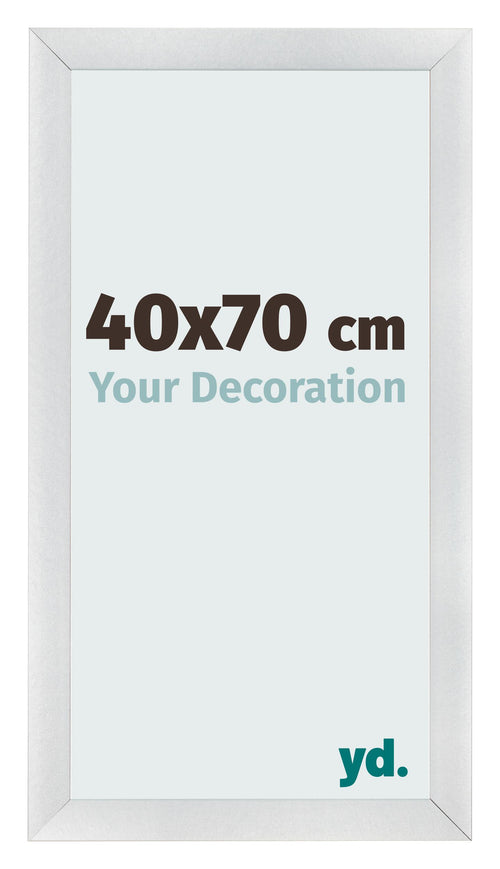 Photo Frame 40x70cm Silver Black Swept MDF Pisa Front Size | Yourdecoration.co.uk