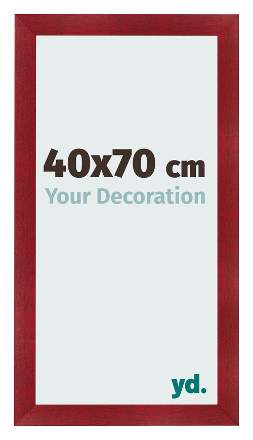 Photo Frame 40x70cm Wine Red Swept MDF Pisa Front Size | Yourdecoration.co.uk