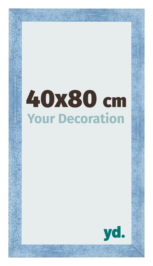 Photo Frame 40x80cm Clear Blue Swept MDF Pisa Front Size | Yourdecoration.co.uk